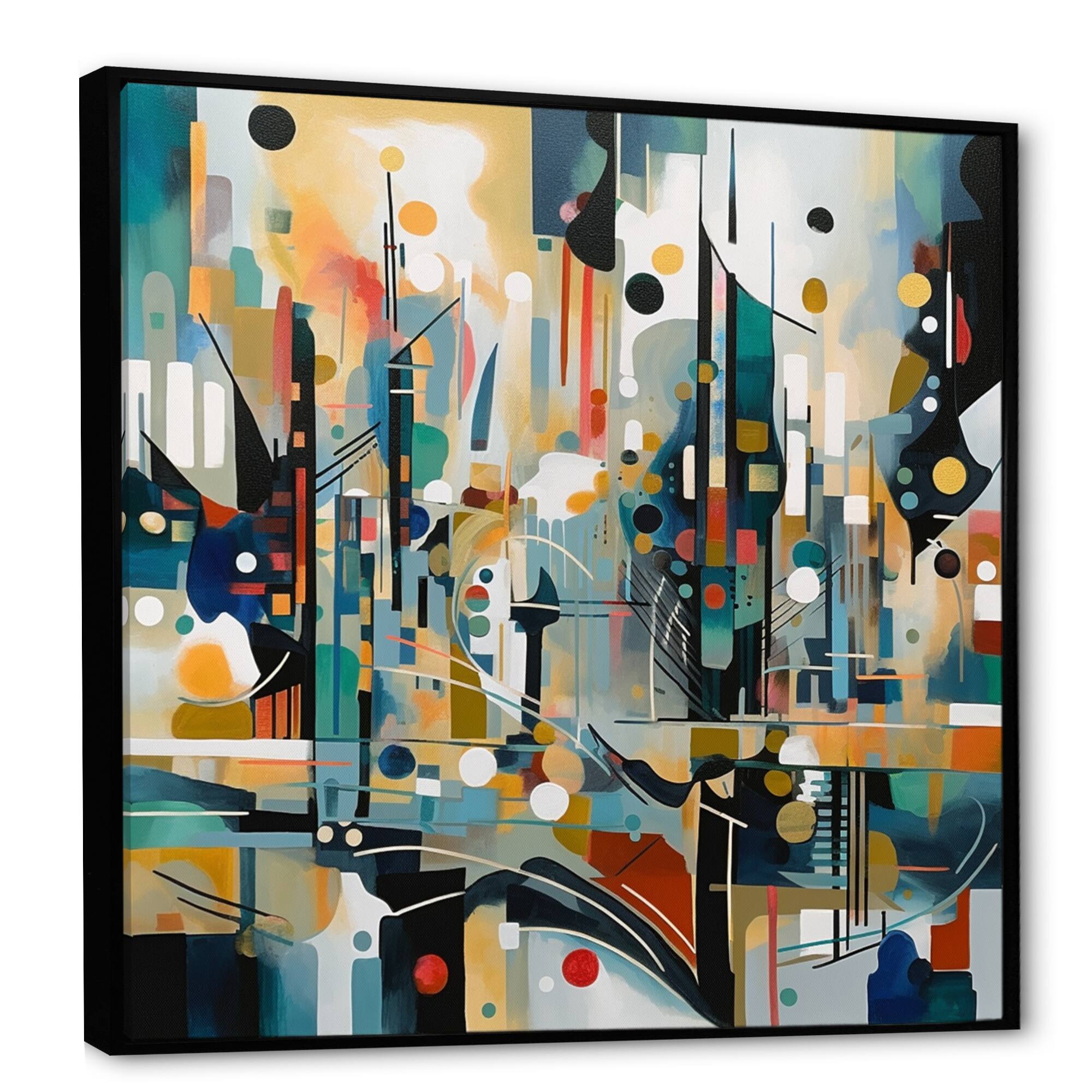 Designart "Transcending Reality Ii" Abstract Landscape Framed Canvas